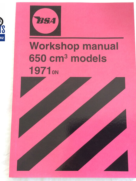 00-4189 Workshop Manual - BSA 650 1971on