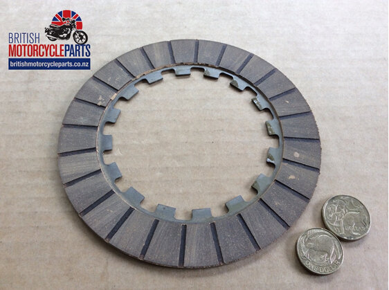 04-3193 CLUTCH FRICTION PLATE - 1-SIDED 3/8" INT'L DOGS - British MC Parts NZ