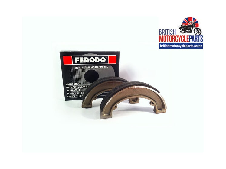 06-0006 Norton Commando 8" TLS Front Brake Shoes - Ferodo FSB920