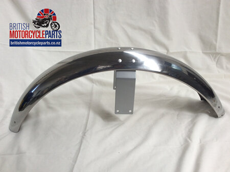 06-2328 Front Mudguard - Stainless - 4 Holes