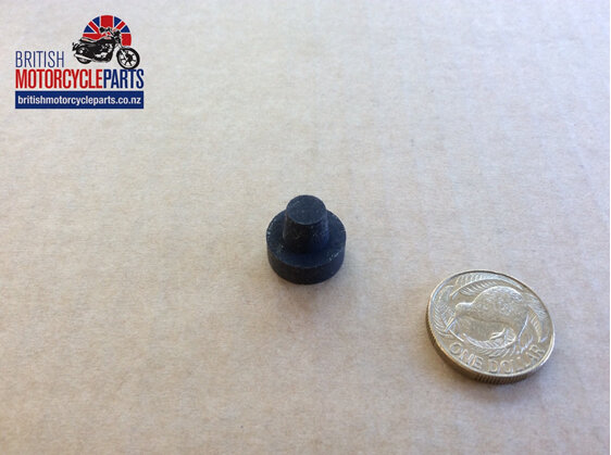 06-2332 RUBBER PLUG - LOWER YOKE FLAT TOP - British Motorcycle Parts Auckland NZ