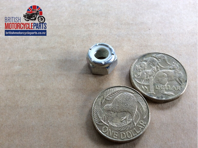06-3123 NUT 5/16" UNF - NYLOC THIN - British Motorcycle Parts Auckland NZ