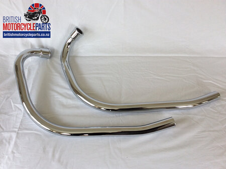 06-3375 06-3376 Exhaust Pipes - 750cc Commando Roadster