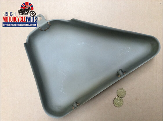 06-3504 Side Cover RH Oil Tank - Roadster - British Motorcycle Parts - Auckland