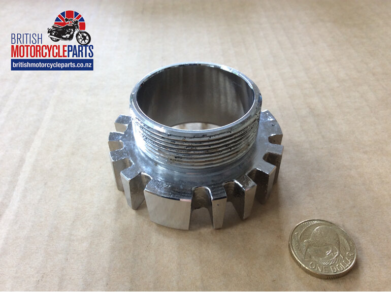 06-3555 EXHAUST LOCKRING CHROME LONG 750 - British Motorcycle Parts Auckland NZ