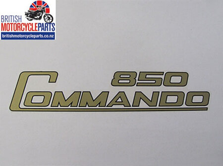 06-4014 Decal - 850 Commando - Gold & Black