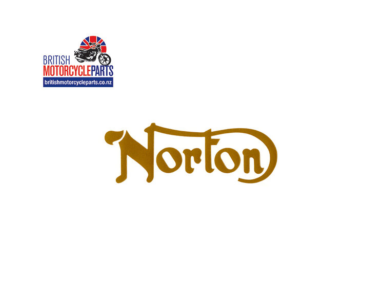 06-4880 Norton Petrol Tank Decal Gold - Norton 750 & 850 Commando 1968-75