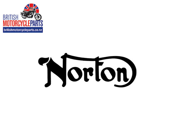06-4881 Norton Petrol Tank Decal Black - Norton 850 Commando 1975 MK3