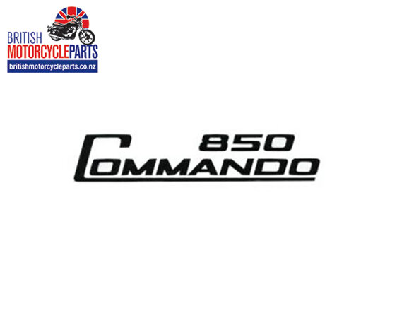 06-5096 Decal - 850 Commando - Black - Vinyl - British Motorcycle Parts Ltd - NZ