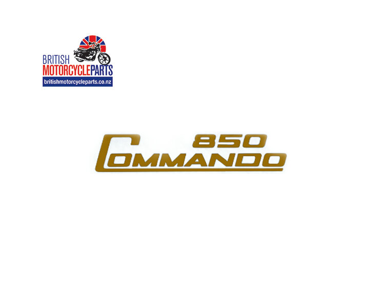 06-5097 Decal - 850 Commando - Gold - Vinyl - British Motorcycle Parts Ltd - NZ