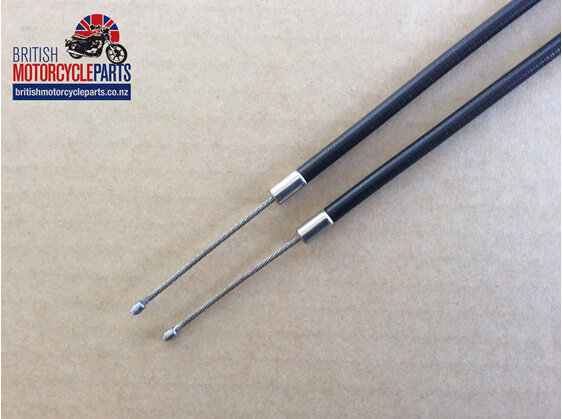 06-6084 Norton Throttle Cable J/Box to Carb - Pair - British Motorcycle Parts NZ