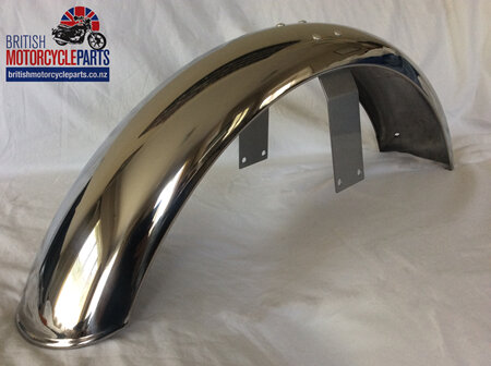06-6204 Front Mudguard Assy MK3 - Stainless - Painted Bridge