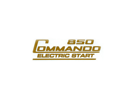 06-6388 850 Commando Electric Start Decal - Gold