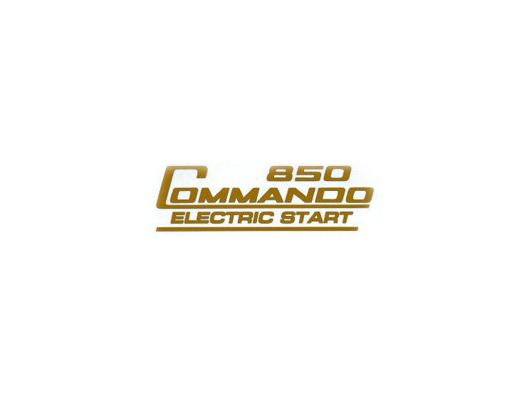 06-6388 850 Commando Electric Start Decal - Gold