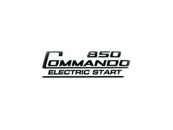 06-6390 850 Commando Electric Start Decal Sticker Black - British Bike Parts NZ