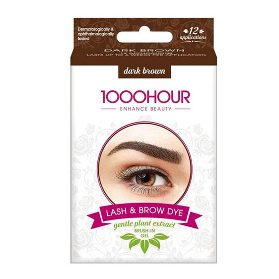 1000 Hour Lash & Brow Dye (Gentle Plant Extract) - Dark Brown
