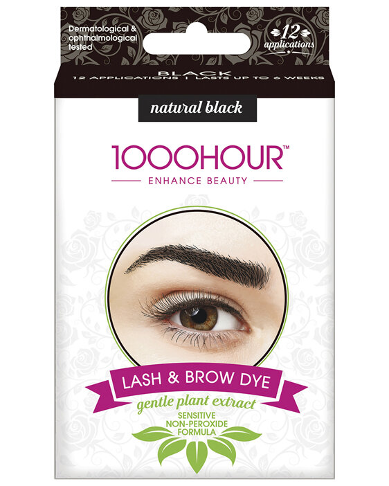 1000HOUR Plant Extract Lash & Brow Dye Kit - Black