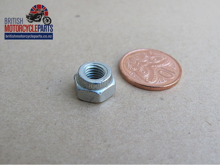 14-1201 Nut 1/4" UNF Cleveloc - Imperial Fasteners - British Motorcycle Parts NZ