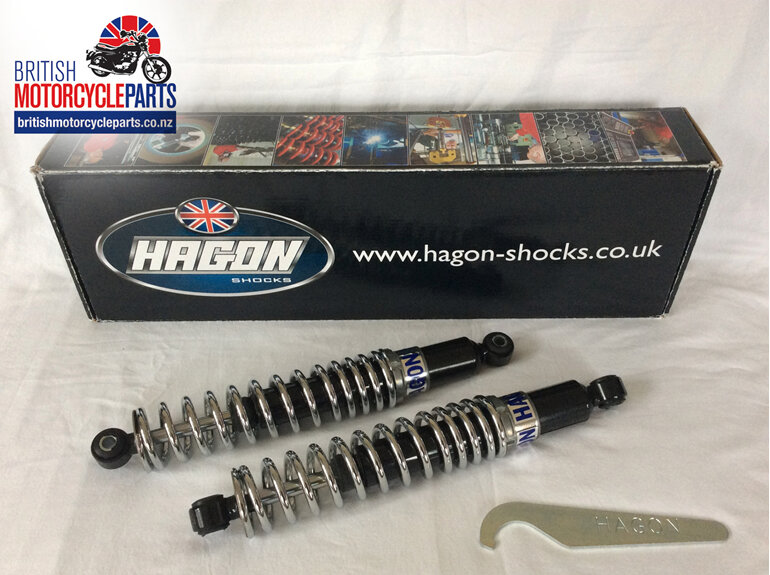 19-7448 A65 A75 Shock Absorbers - HAGON 34003 - British Motorcycle Parts Ltd NZ