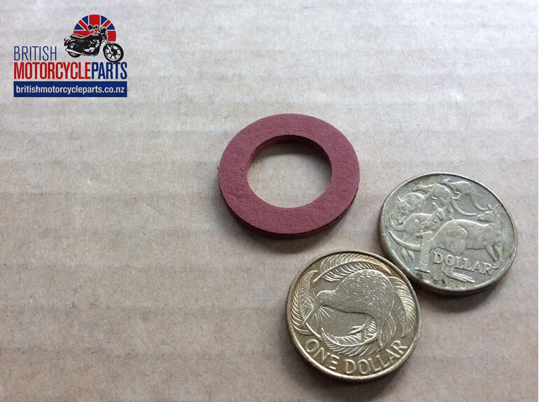24-8504 Petrol Tap Nut Fibre Washer - 82-9204 - British Motorcycle Parts NZ