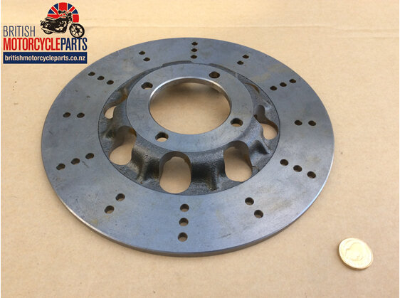 37-7175L Lightened Brake Disc - 4 Hole - Cast Iron - British Motorcycle Parts NZ