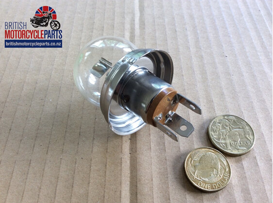 410 Lucas Headlight Bulb 12V 45/40W P45T - LLB410 06-8019 - British MC Parts NZ