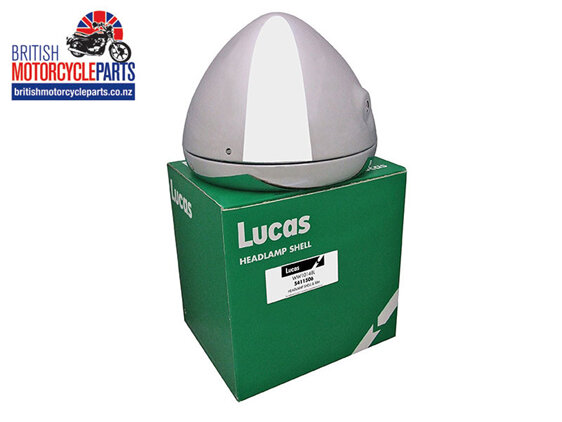 5411506 99-7098 Genuine Lucas Headlight Shell and Rim Plain Top - T140E T160 MK3