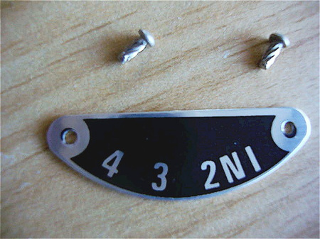 57-1417 Gear Indicator Plate - T100