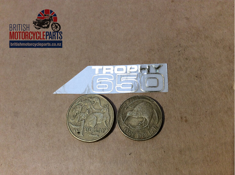 60-2027 Trophy 650 Decal - Small British Motorcycle Parts Ltd - Auckland NZ