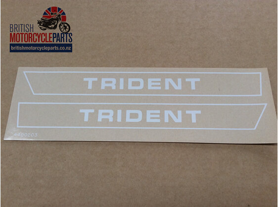 60-2564 60-2565 Triumph T150 Trident Side Cover Decals 1971-72 Beauty Kit NZ