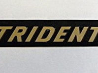 60-4391 Trident T150 Side Cover Badges Gold/Black