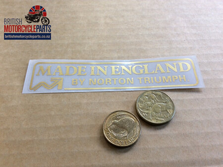60-4556 Decal - Made in England by Norton Triumph