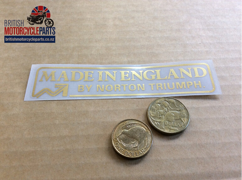 60-4556 Decal - Made in England by Norton Triumph - British Motorcycle Parts Ltd