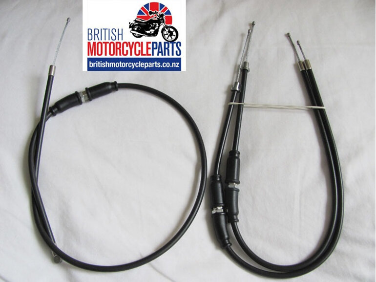 60-7058 Throttle Cable Assembly Triumph T140 - UK Bars - Auckland NZ