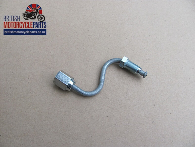 60-7178 T140E Front Brake Pipe - T Piece to Bottom Yoke - British Spare Parts NZ