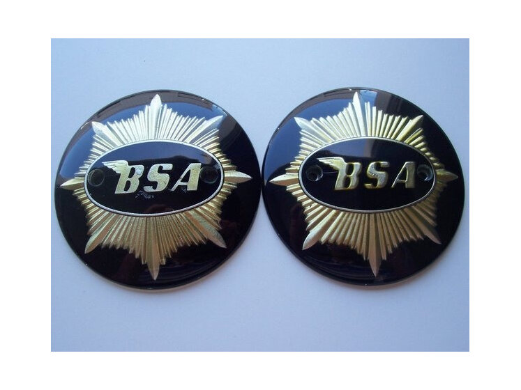 65-8228 BSA Gold Star Petrol Tank Badge - Black and Gold