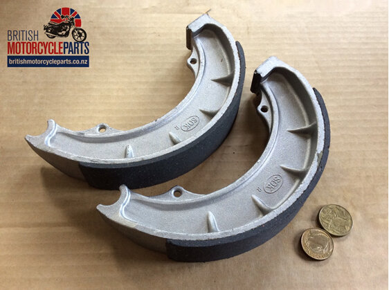 67-5558 Brake Shoes Front BSA 8 inch - 1/2 Width - British Motorcycle Parts NZ