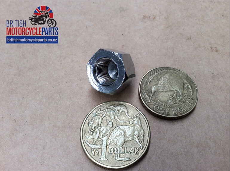 67-8060 Petrol Tap Dome Nut Chrome - BSA  British Motorcycle Parts - Auckland