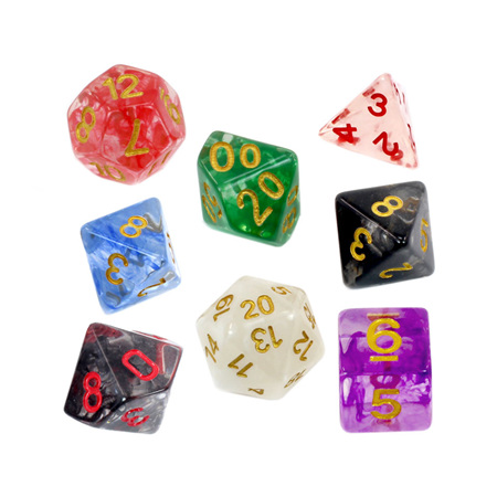 7 Vapour Polyhedral Dice