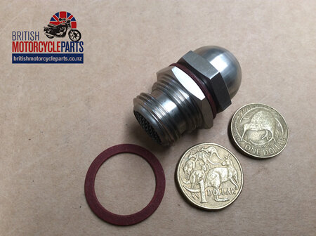 70-6595S Oil Pressure Release Valve Stainless - Triumph