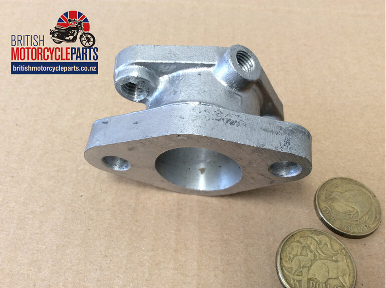 70-7137 Inlet Manifold Right Triumph T100R 1967on - British Motorcycle Parts Ltd