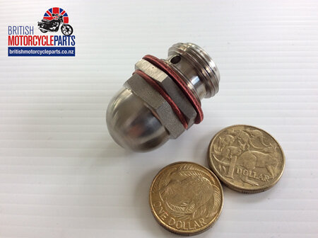 71-3447/S Oil Pressure Release Valve - Stainless Steel - Triumph