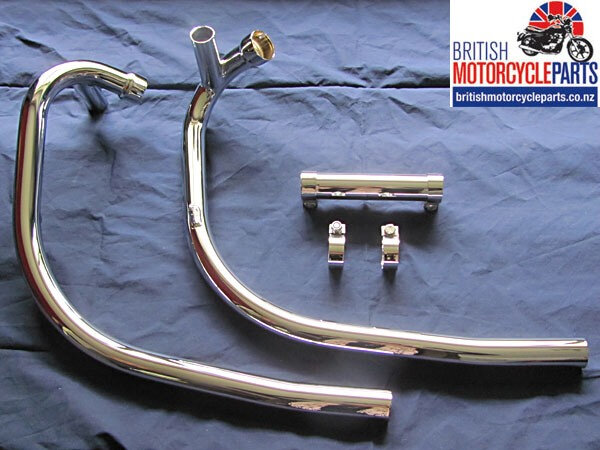 71-7507 71-7508 Triumph T140 Balanced Exhaust Pipes / Headers - Push Over