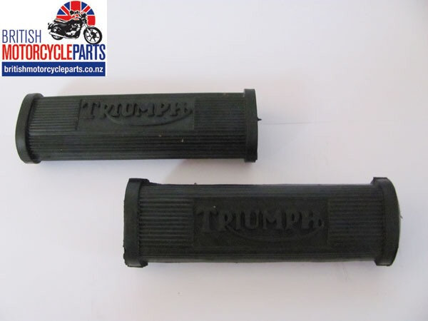 82-1695 Triumph Pillion Footrest Rubbers Flat Type