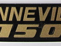 83-7317 Bonneville 750 Badge 79on Gold/Black