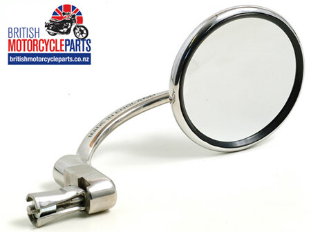 830 Halcyon Bar End Mirror - Round - Stainless