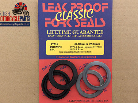 97-4001LP Fork Seal Kit - TRI/BSA Conical & Disk - PAIR
