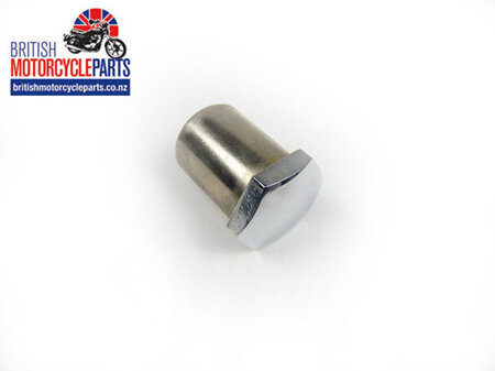 97-4029 Steering Stem Nut Chrome - Coarse - Conical