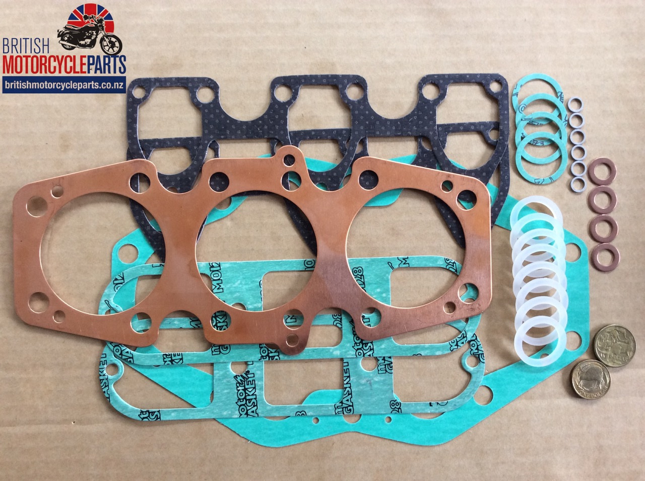 990039C Top End Gasket Set BSA & Triumph Triples Copper British