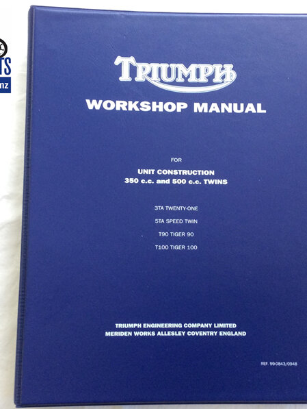 99-0843 Workshop Manual - Triumph 350 500 - 99-0948